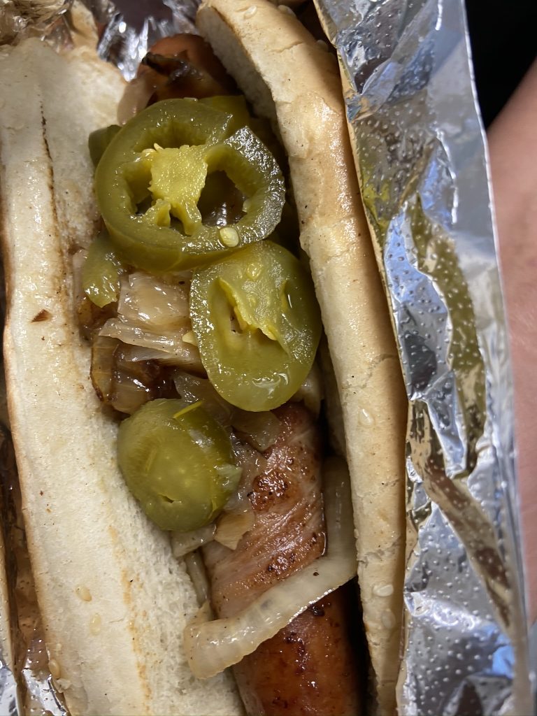 Bacon-Wrapped Hotdog